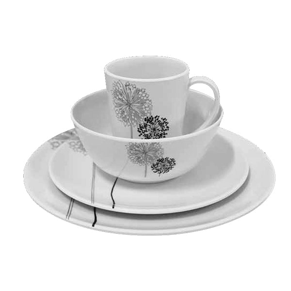 Melamine 16pcs Dinner Set - DANDELIONS