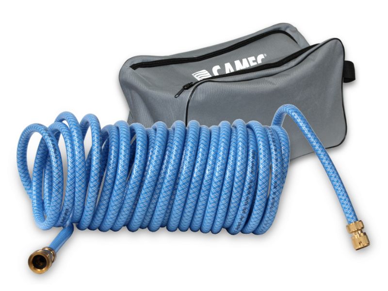 Camec curly coil Drinking water hose 10mtr with bag