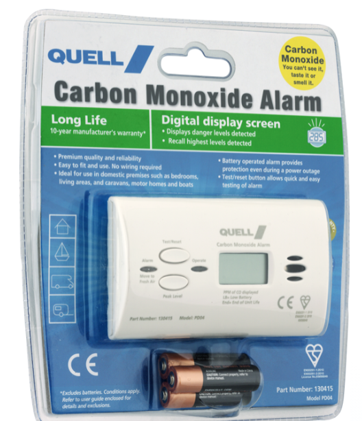 Quell PD04 Carbon Monoxide Alarm with Digital Display
