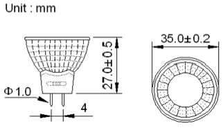 MR11 Lamp - 12SMD - Warm White