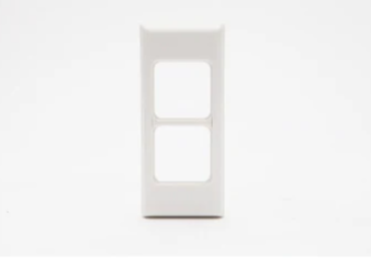 2 Gang Architrave Plate White