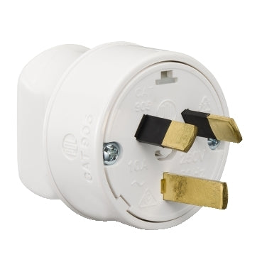 Male 3 Pin Plug Domestic 10amp