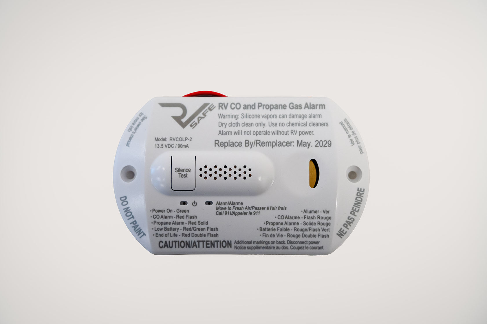CO/Propane Gas RV Alarm