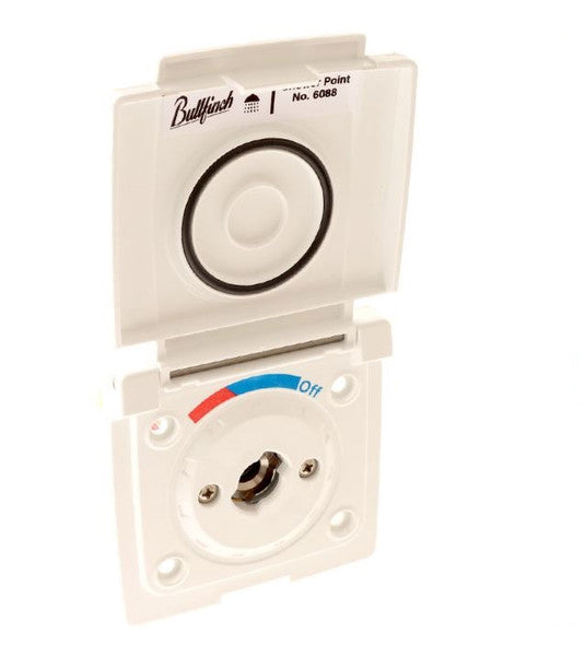 Bullfinch External Shower Point With 15mm JG Fittings White