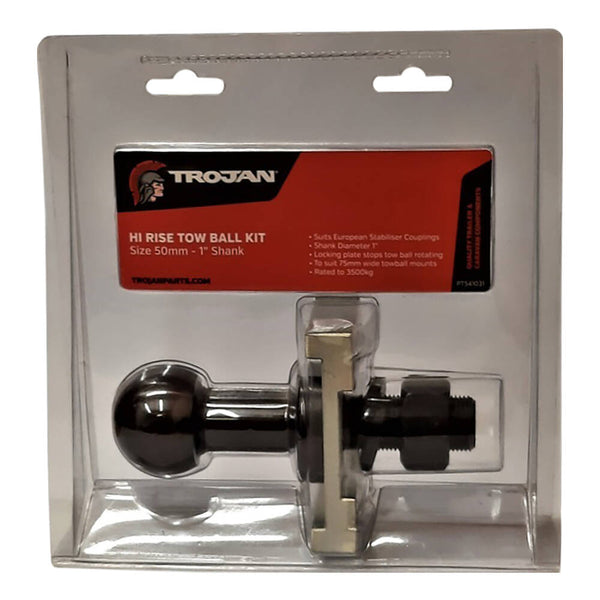 Trojan Hi Rise Towball Kit 50mm x 1" 3500kg