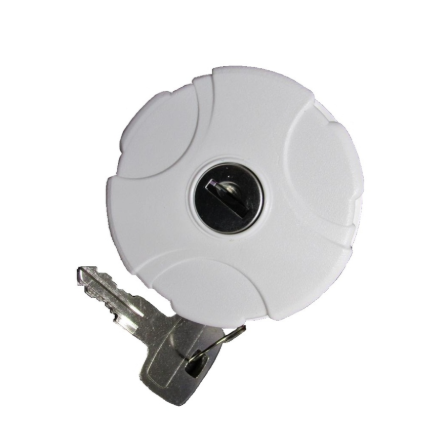 Fiamma Water Filler Cap/Lock With Key White 38mm