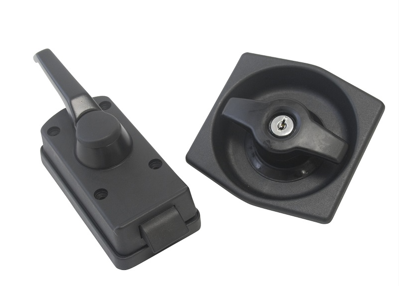 Happich Caravan Door Lock Black