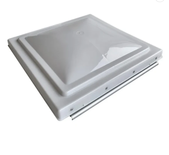 Hengs (Elixer) 14" x 14" White Vent Lid Old Style Alloy Hinge #4