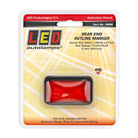 LED Autolamps 10/30V Rear Position Marker