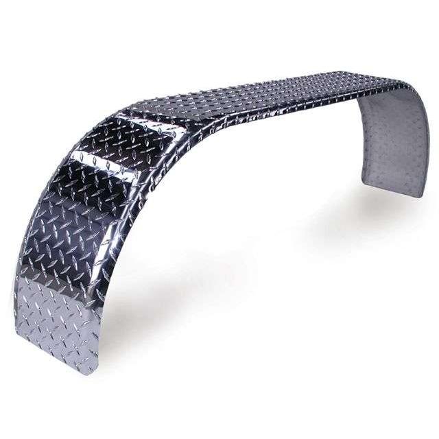 Light Trailer – Tandem round aluminium propellor checkerplate mudguard