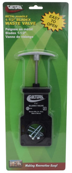 Valterra 1 1/2" Waste Dump Valve With Metal Handle